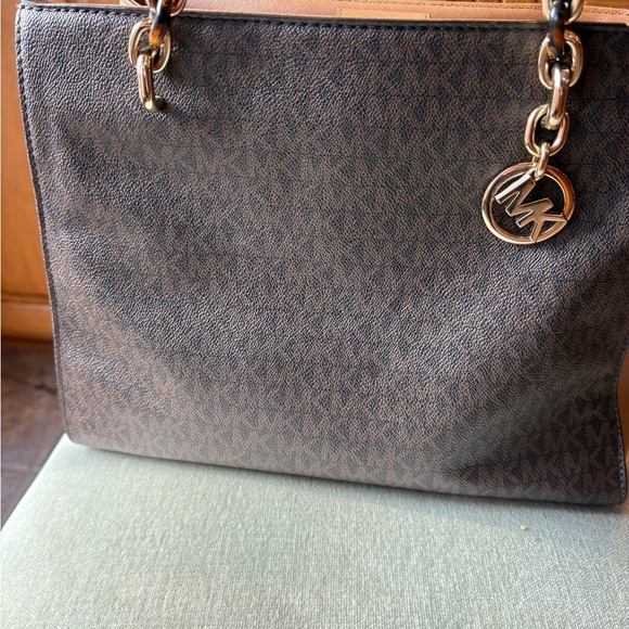 Michael Kors Handbags - Michael Kors Brown Shoulder Bag with Gold-Tone Hardware. Medium size